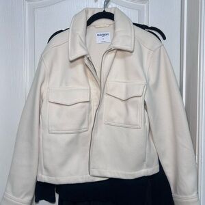 Old Navy Women's Cream Utility Jacket